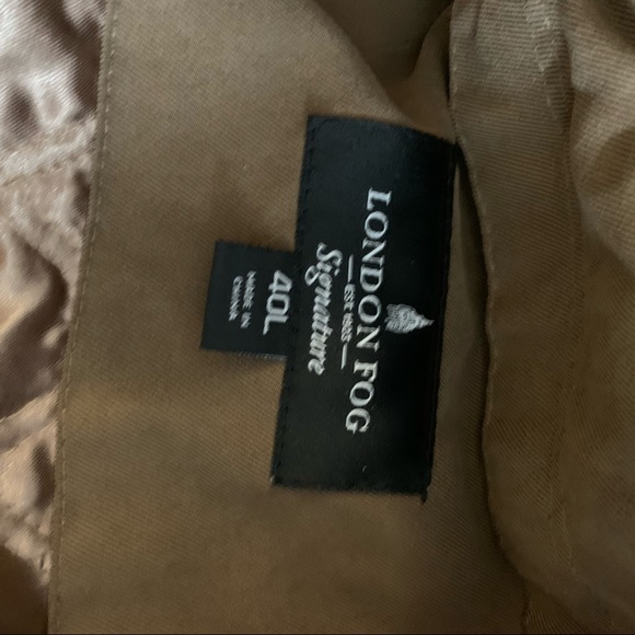 London Fog Brown Trench Coat Men’s Size 40L. L - Picture 16 of 16